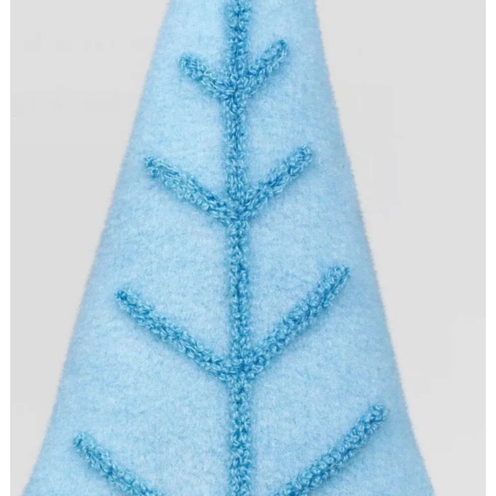Fabric Christmas Tree Figurine with Gold Star Wondershop™ Light Blue Decor